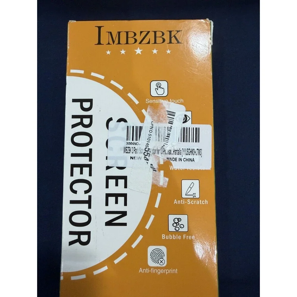 IMBZBK Screen Protector for Samsung/Apple/Google/Nintendo, Tempered Glass 3-Pack